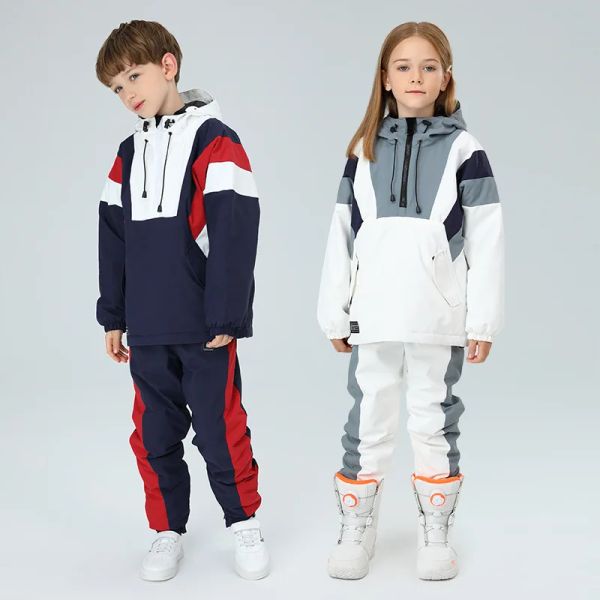 Jackets New Ski Suit de esqui Meninas com capuz quente Jaqueta de snowboard ao ar livre Homens de esqui.