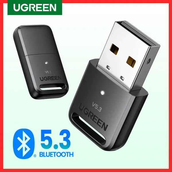 Fareler Ugreen USB Bluetooth 5.3 5.0 Adaptör Alıcı Verici EDR Dongle PC için Kablosuz Aktarım Bluetooth Hoparlörler Fare