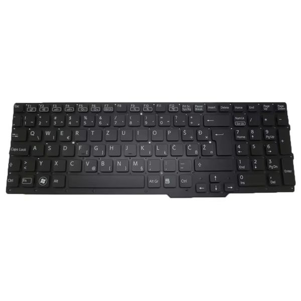 Laptop-Tastatur für Sony VAIO SVS15 Serie 9Z.N6CBF.41f 149015561SI 550121FR2G0-035-G SLOWENISCHER SL Schwarz Neu