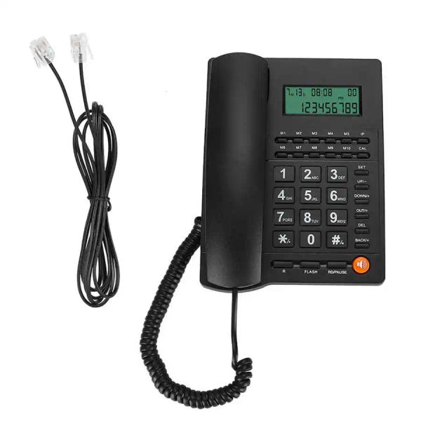 Zubehör Telefone Festnetzberechtigter Telefonanrufer -ID Backlight Telefon Schreibtisch Anzeige Number für Heimbüro Hotel Restaurant Restaurant