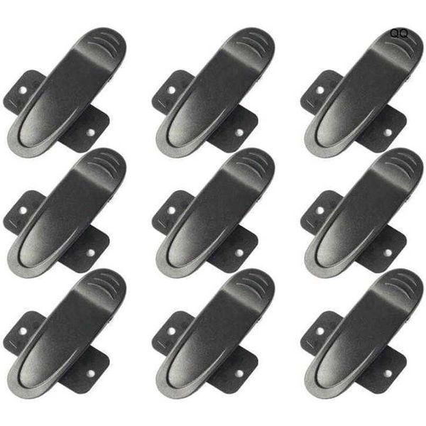 9pcs Qinggear Ratcheting -Hülle Clip -Clip -Schnalle -Taschen -Zubehör -Werkzeug DIY Black Tactical Gear2782993