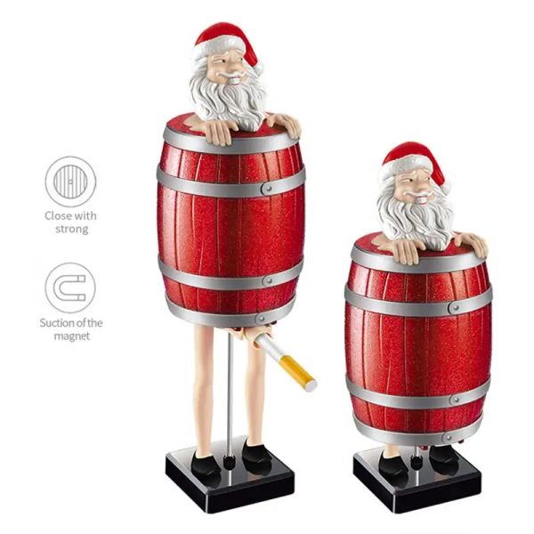 Bins Babbo Natale Distributore di sigarette di sigarette portatili Case di stoccaggio di sigarette divertenti Organizzatore per distributore di sigari