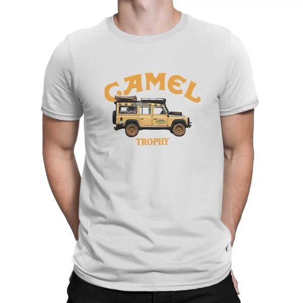 T-shirt maschile cammello Trophy maglietta grunge uomini magliette estate in poliestere in poliestere tshirt t240425