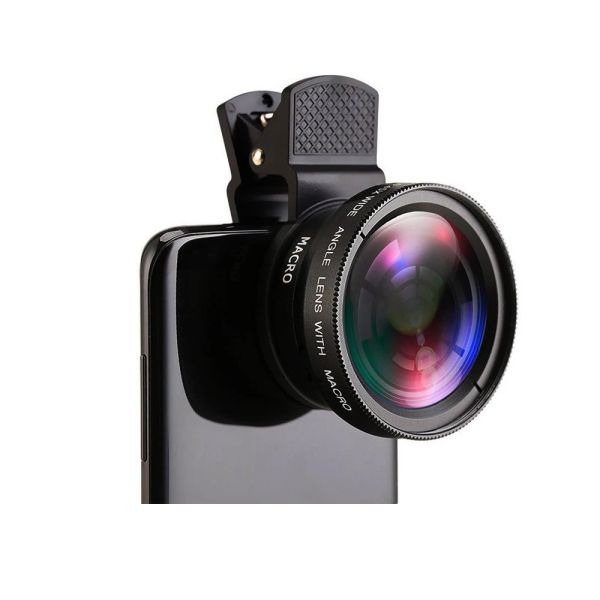 Lens McOplus 0,45x 2 в 1 широкоугольный макрофункциональный объектив для Huawei Xiaomi iPhone 12 Pro Max 11 8 7 плюс 14 13 Pro 6plus