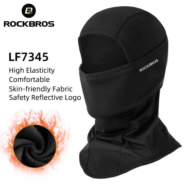 Maschere rockbros inverno maschera in bicicletta per vello termico più caldo maschera da sci balaclava che corre in campeggio da sci da sci.