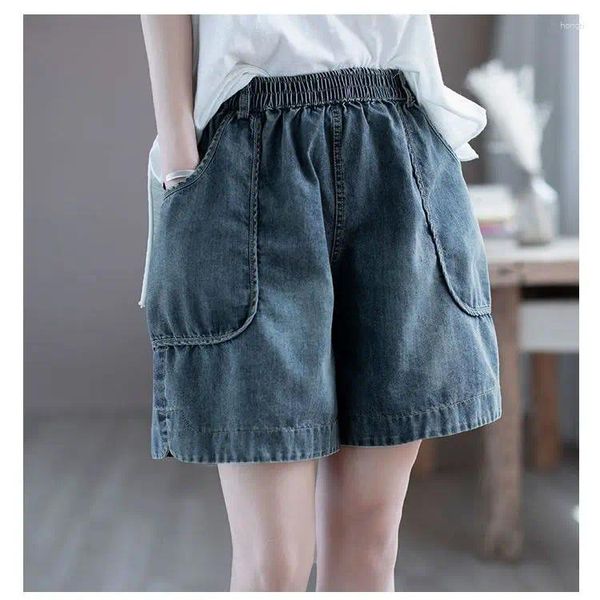 Jeans femminile vintage ad alta vita in denim pantaloncini 2024 abbigliamento estetico in stile coreano pantaloni corti jean tendendyol