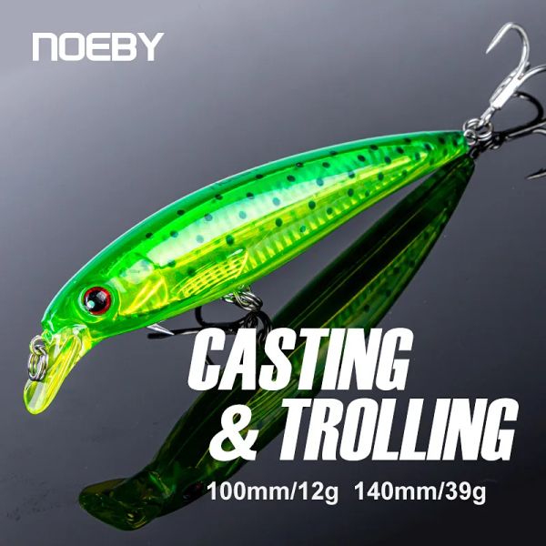 Accessori NOEBY 140F Trolling pesca pesca pescherecci 140mm 39g mobili mobili esche artificiali dure per esche per la pesca in acqua salata