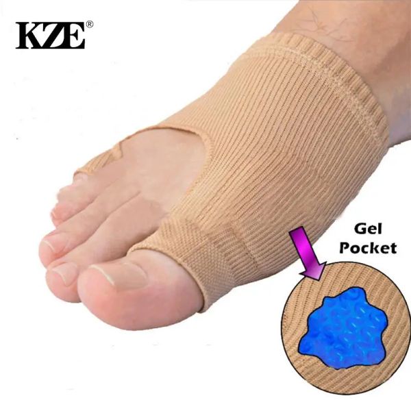 Tratamento 2pcs = 1Pair dedo do pé de dedo do pé Hlux valgus bunion corretor ortons pés pés ósseo polegar correção de correção de pedicure alisador de meia