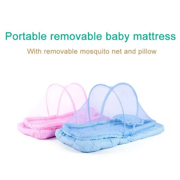 Baby Mosquito Net Bed Tent das crianças Crianças portáteis Cover dobrável Cover Bassinet Mosquito Tampa da rede Breos dobráveis respiráveis Sun Shelter 240423