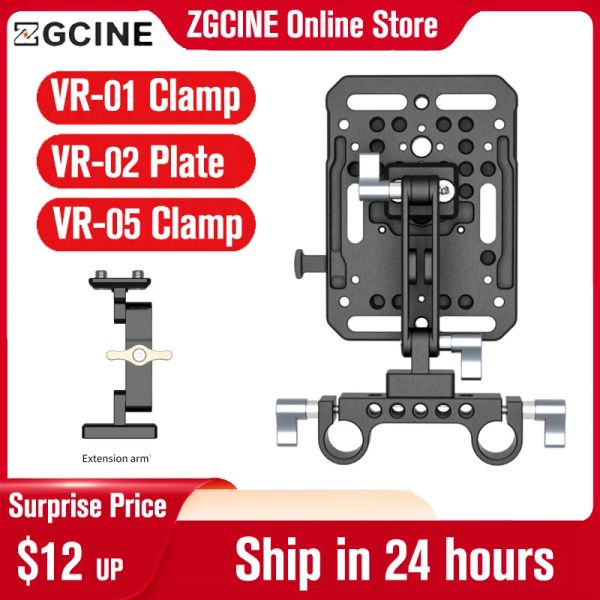 Studio Zgcine VR01 VR02 VR03 V Batterieplatte W/ Stabklemme Standard -V -Batterie -Batterie -Adapter mit automatischem Schlossschutz