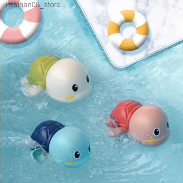 Kum oyun su eğlenceli sevimli çizgi film hayvan kaplumbağası klasik bebek su oyuncak yüzme kaplumbağı sarma zinciri rüzgar çocuk plajı banyo q2404261
