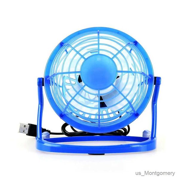 Ventiladores elétricos Desk Desk USB Silent Fan Cooler para laptop Notebook PC Desktop Summer Refrigeing Fãs de 180 graus 4 Blades USB Mini Fan