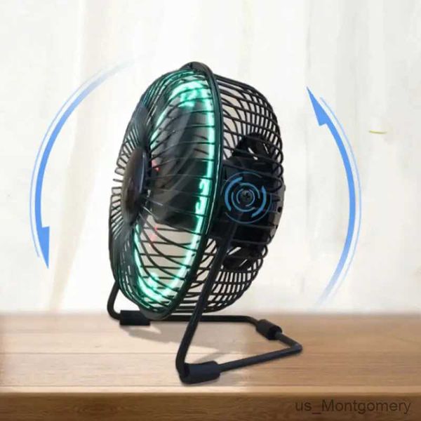 Ventilatori elettrici ventole USB Data di temperatura dell'orologio reale regolabile da 6 pollici Fel Gadgets USB Gadgets da 6 pollici per auto da scrivania con Mute Light Light