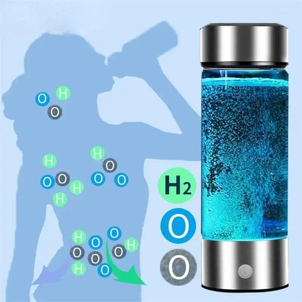 Vasi bottiglia idrogeno bottiglia portatile ionizer generatore ricca coppa di salute in vetro