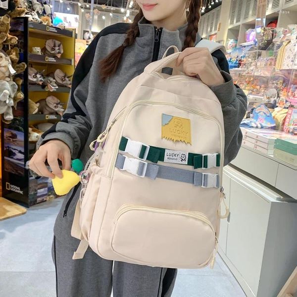 Backpack Fashion Women Women Student Rucksack Girls Kawaii Book Bag per Teens Boys School Bag Travel Mochila