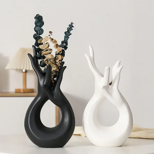 Vasi Nordic Abstract Body Art Ceramics Avanzate Cragi decorative per mano Creativa Decorazione del soggiorno