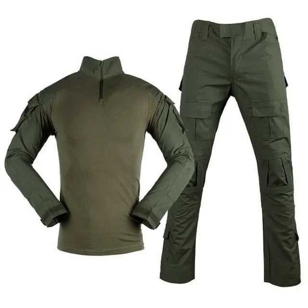 Camisetas táticas Summer Tactical Set Tactical Hunting Set Roupas G3 Treinamento Uniforme Caminhada Tática Camuflando Calças 240426