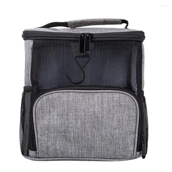 Bolsas de armazenamento Bolsa de cosmética conveniente Oxford Plow Pouch Mesh Design Travel Makeup