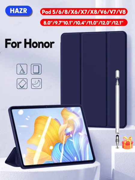 Gadgets para Huawei Honor Pad 8 Caixa de comprimido com acordar automaticamente/capa de silicone macio de silicone para o bloco de honra 5 6 8 x6 x7 x8 v6 V7 V8