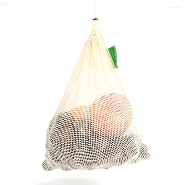 Сумки для хранения небольшая сетка сетки сетчатой сети для фруктов и упаковки