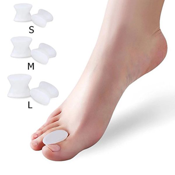 Tedavi 1PAIR JEL TOE Ayrıcı Ayak Bakım Aracı Silikon Büyük Toe Bunion Düzenleyici Valgus Hallux Bunion Koruyucu Düzeltici Hizalama