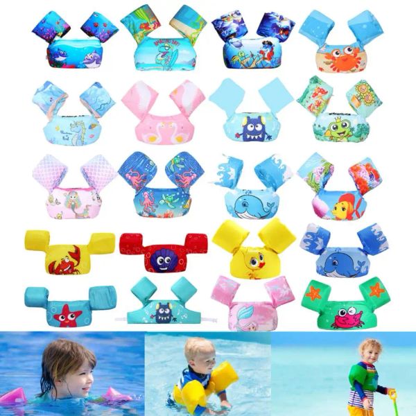 Produtos Baby Float Arm Sleeve Seguro Ring Flutuating Cartoon infantil Jaqueta -salva -vidas infantil Baixa de braçadeiras de colete de flutuação