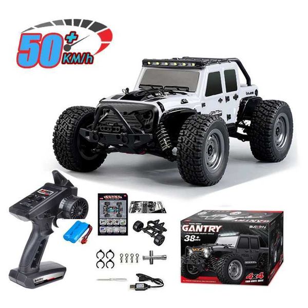 Auto elettrica/rc auto RC 50 km/h con LED 1/16 a quattro ruote motrici Jeep Off-Road 4x4 Drift Drift Monster Truck Remote Control Auto Bambini e Giochi giocattoli per adulti