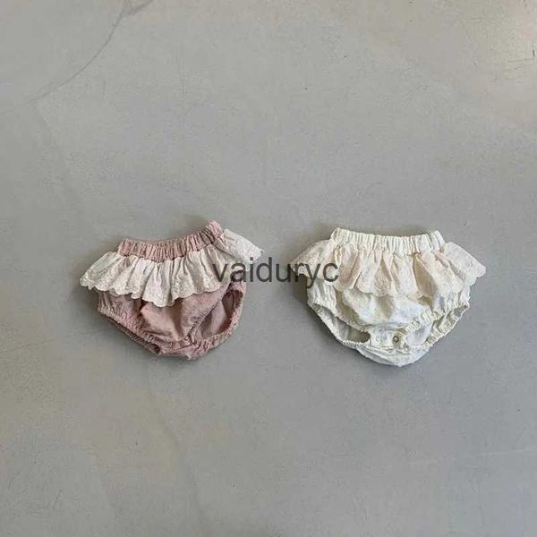 Shorts Summer Baby Clothes Girls Lace Bloomer Toddler Shorts Infant PP Shorts H240429