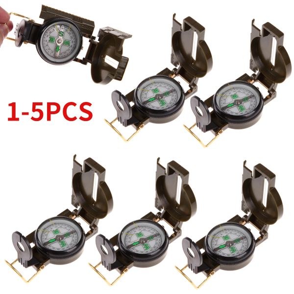 Compass 15pcs Portable Compass военный на открытом воздухе складные складные походки Len Compass Trip Trip Точные инструменты навигационной экспедиции