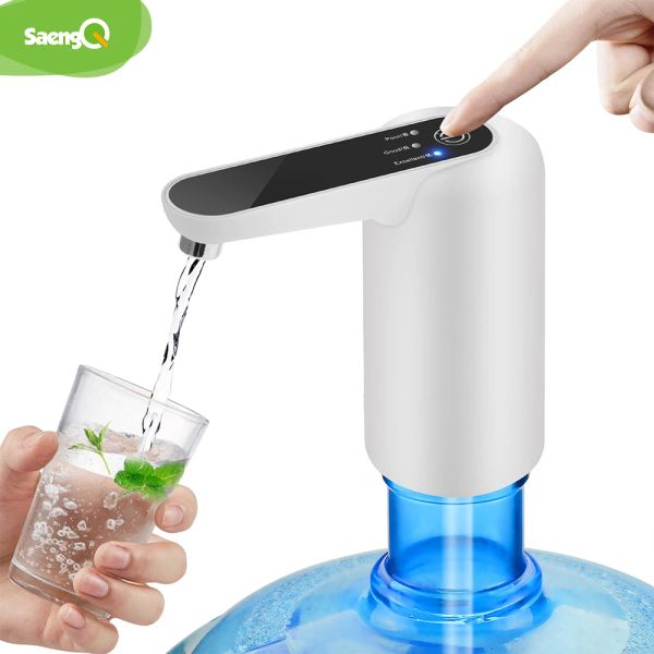 Spender Saengq Wasserflasche Pumpe Elektrischer Wasserspender Pumpe USB -Ladung Automatischer Wasserpumpe Autoschalter Trinkspender Spender