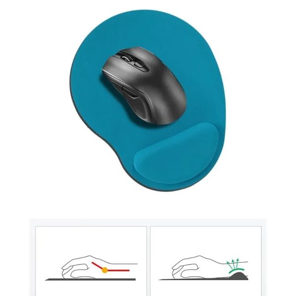 2024 Nuovo pad del mouse da polso ergonomico Supporto da polso comodo supporto per topi non slip tappetino morbido mousepad per PC Laptop Computer2. Tappetini non slip