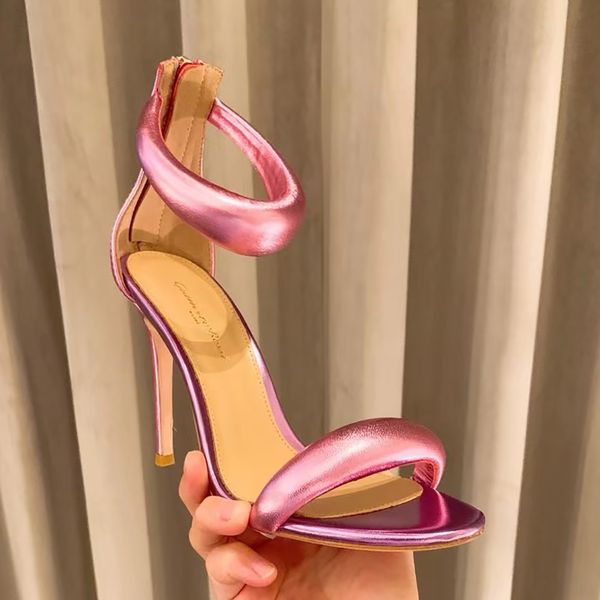 Gianvito Rossi Lady 105mm Спитто каблуки сандалии искренние кожа