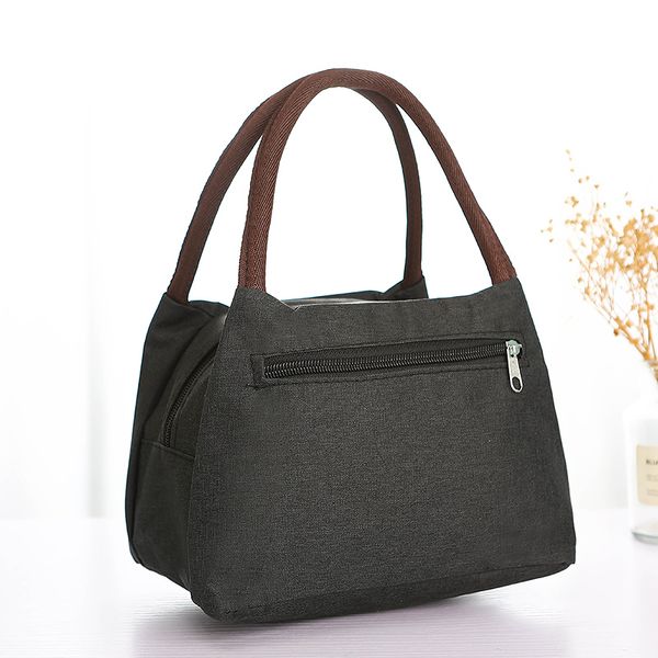 Canvas Bag Women 2024 Новая сумка для тканевой сумки для ланч -коробки Сумка для работы на работу маленькая тканевая сумка Bento Bag Small Dimbag B7