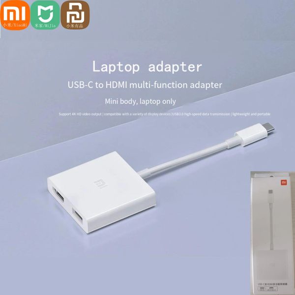 Kontrolle Xiaomi Mijia Smatr Laptop USBC an HDMI -Multifunktionsadapter / HDMI 4K 3.0USB für Apple MacBook Mi Air PC