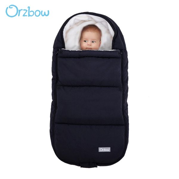 Taschen Orzbow Neugeborene Umschlag für Winter Baby Kinderwagen Schlafsäcke Kinder Kinderwagen Fußmuff -Bunting -Beutel für Kinder Kinder Kokon