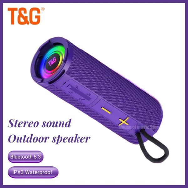 TG421 Novo RGB ao ar livre RGB Sports Soms de chamada em HD à prova de respingo Melhor alto-falante portátil de alta potência Bluetooth