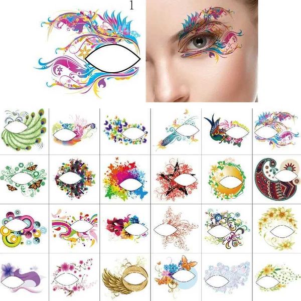 Трансфер с татуировкой 1pc Fashion Women Timary Eye Tattoo Sexy Makeup Hyeling Подводка для глаз наклейка для глаз тату