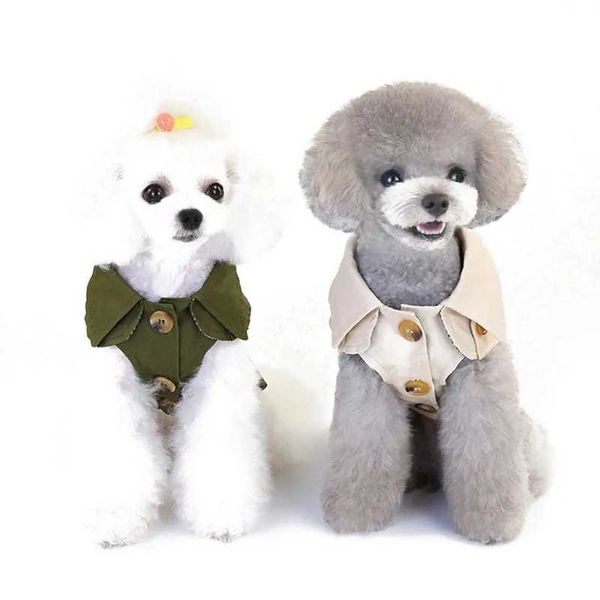 1rsh Dog Abbigliamento per cani cappotto per cani giacca da compagnia Autunno inverno vestiti per cani di piccola cucchiaia a cintura Yorkie Cucciolo di gatto cucciolo di gatto barboncino di chihuahua outfit d240426