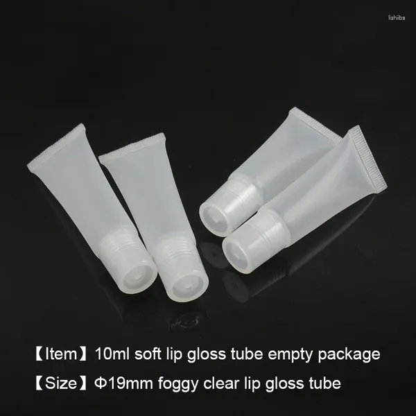 Garrafas de armazenamento 10 ml de tubo macio Lip Lip Gloss Pacote vazio 1000pcs/lote TNT/DHL/UPS
