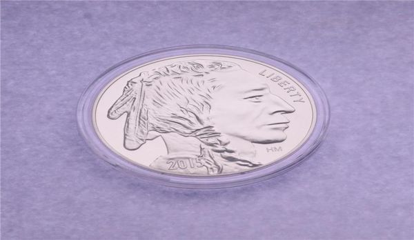 1 унция 999 Fine American Silver Buffalo Редкая монетная подарок год