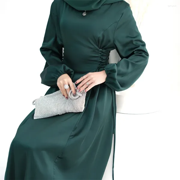 Abbigliamento etnico Modest Abaya Eid Ramadan Partito per donne Fashin Muslim Maxi Dress Turchia Kaftan Islam Arab Robe Dubai Jalabiya Caftan