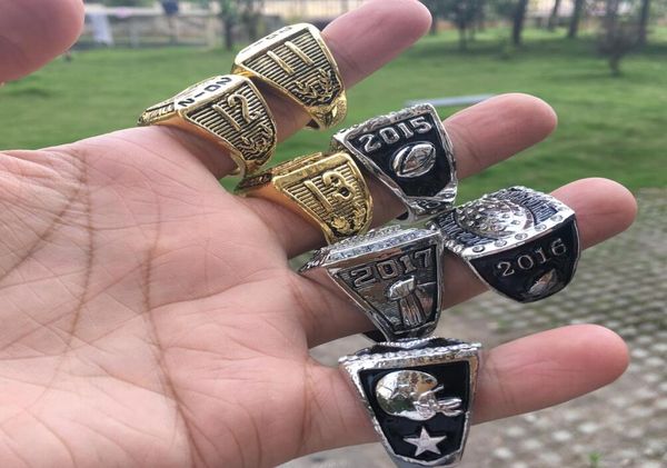 7 PCs Fantasy American Football Championship Ring Men Fan Souvenir Gift Whole 2019 Drop 7850418