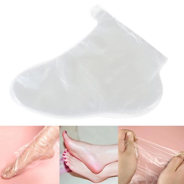 Инструмент 100 шт. Прозрачный одноразовый отшелушивающий пластиковая маска для ног в ванне с педикюром спа -куклы носка для пакета