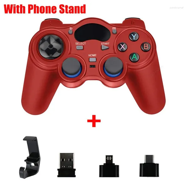Controladores de jogo 2.4g Controlador sem fio Bluetooth gamepad para Sony ps3 pc joystick console tablet caixa de TV Android telefone acessório