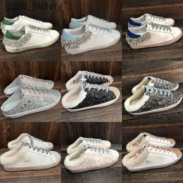 Goldenlies Gooselies Goodes Sneakers Women Italia Brand Sneaker Women Casual Scarpe Spuerstar Sabot Diamond Designer Scarpe sequestro Classic White Doold Dirt VR2N