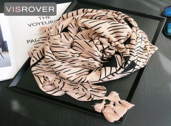 Lenços visrover 2021 moda verão verão preto impressão geométrica viscose lenço mulher embrulhando spring shawls praia pescoço pashmina muçulmana hijab2281546