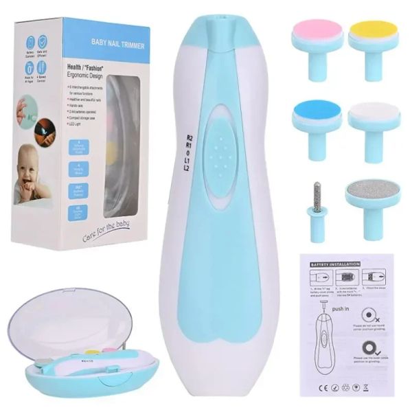 Care Kids Kids Baby Trimmer Electric Baby Manicure Pedicure Pedicure Unghia Cutter Scissori Care Set neonato per unghie per bambini Clipper