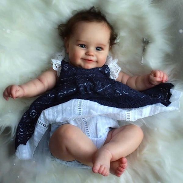 20 -дюймовый Bebe Reborn Doll Реалистичный новорожденный тел ткани неокрашенные незавершенные кукольные детали Diy Blank Doll Kit Toys для детей подарки Q253f