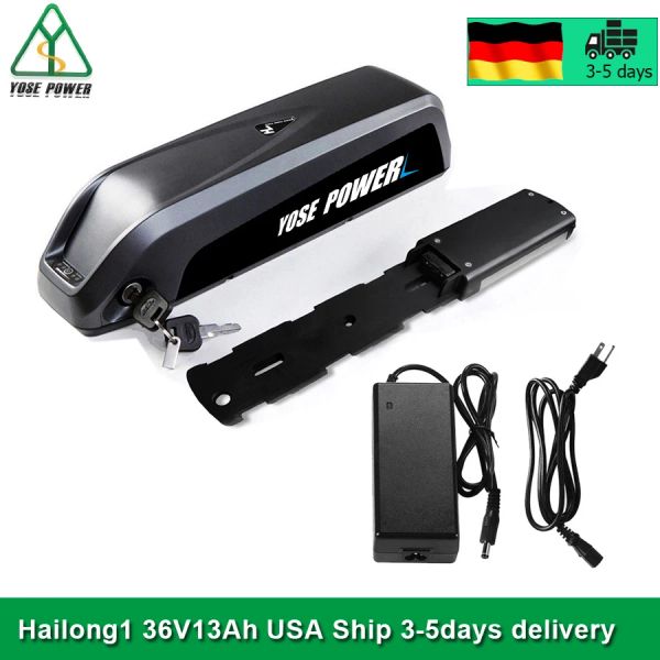 Teil Yose Power Hailong Ebike -Batterie 36V 13AH für Elektrofahrrad 700W 18650 2600 mAH Lithium Elektrofahrrad 36 V Akku