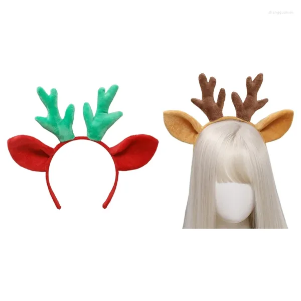 Hair Clips Deer Orezes HOOP PLUSH ALTLERS FABELA DE NATALA DE CARTATON DE CARRENO